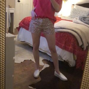 Madewell Floral Jean Shorts